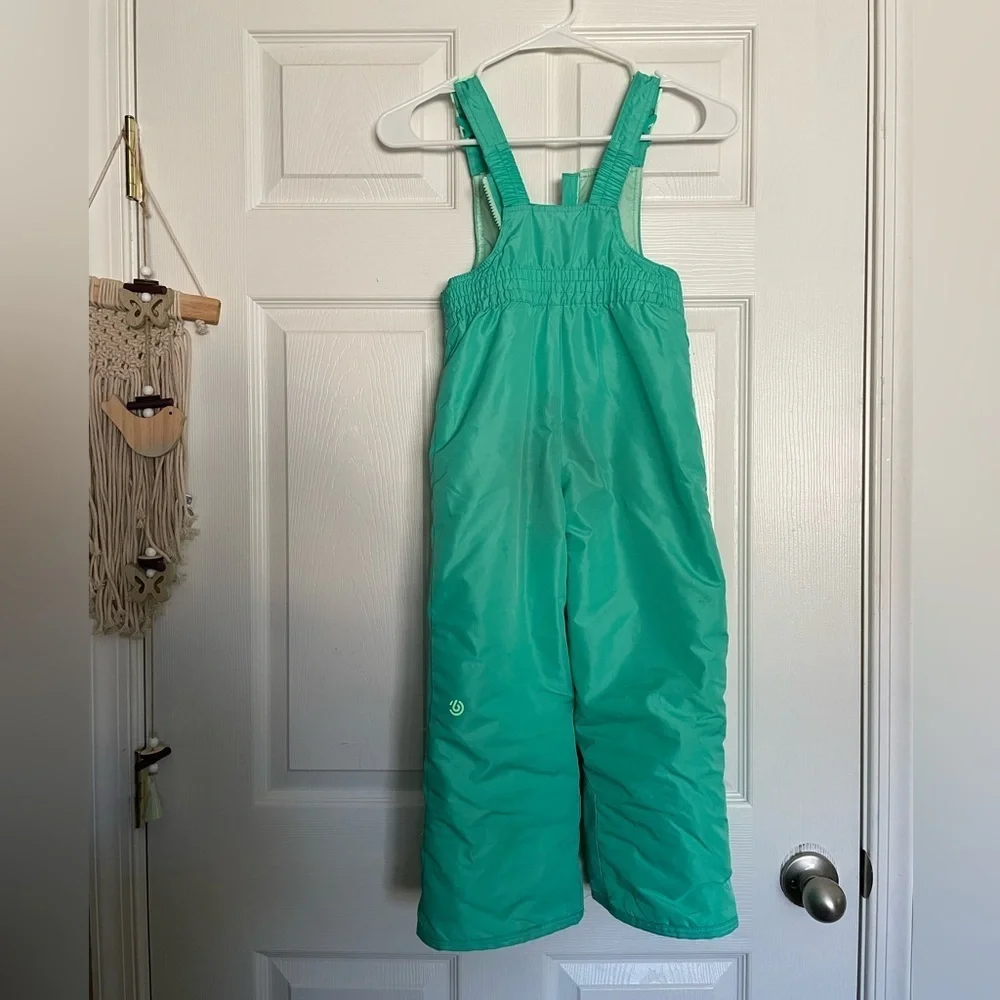 Champion Kids Teal Snow Bib Overalls Girls Size XS (4-5)